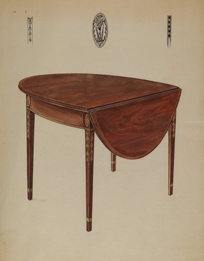 Table Pembroke (à abattant) - Bernard Gussow