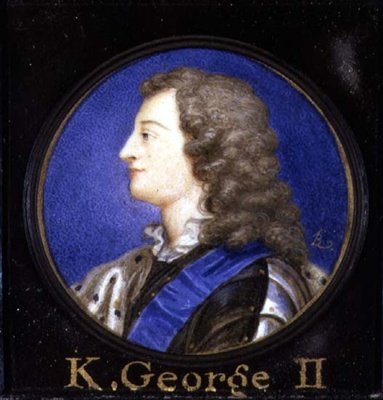 Portrait de George II (1683-1760) - Bernard III Lens