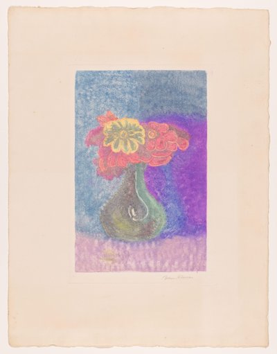 Vase de fleurs - Bernard Klene (signed by artist)