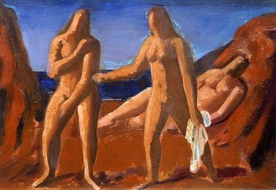Groupe de baigneurs - Bernard Meninsky