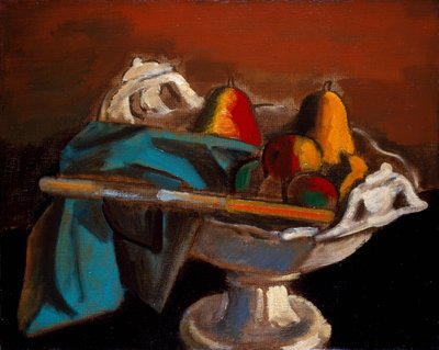 Nature morte avec un bol blanc - Bernard Meninsky