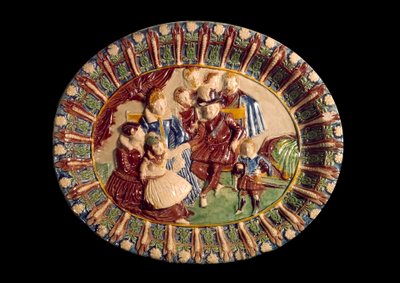 Plat représentant Henri IV et sa famille - Bernard Palissy