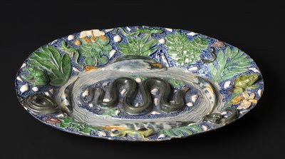 Plat rustique, fin des années 1500 - Bernard Palissy