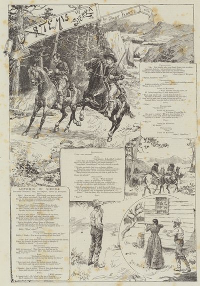 Artémis en Sierra, par Bret Harte - Bernard Partridge