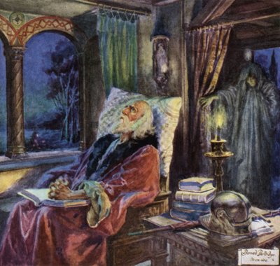 Scène de Rabbi Ben Ezra par Robert Browning - Bernard Partridge