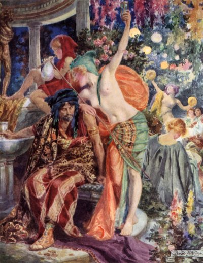 Scène de Rabbi Ben Ezra par Robert Browning - Bernard Partridge
