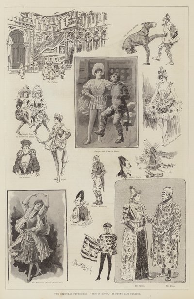 Les pantomimes de Noël, Le Chat Botté, au théâtre de Drury-Lane - Bernard Partridge