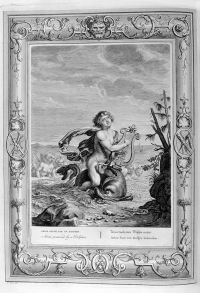 Arion sauvé par un dauphin, 1733 - Bernard Picart