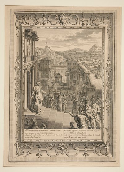 Cassandra prédit aux Troyens leur destin - Bernard Picart
