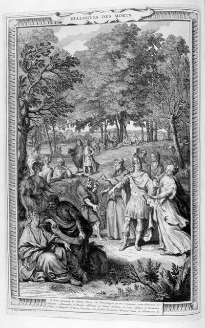 Dialogues des morts, 1728 - Bernard Picart