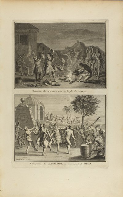 Désolations des Mexicains à la fin.../Rejouissances des Mexicains... - Bernard Picart