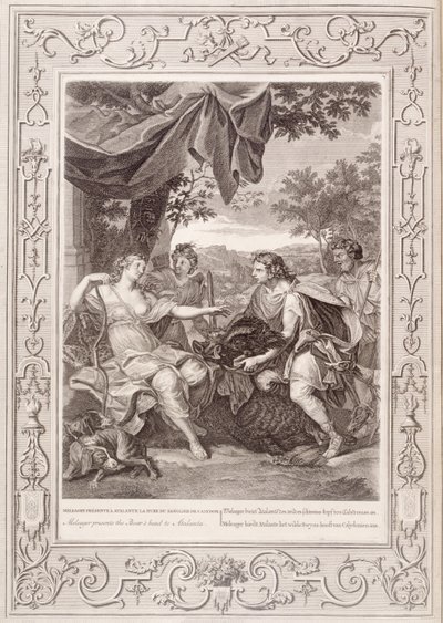 Méléagre présente la tête du sanglier à Atalante, 1731 - Bernard Picart