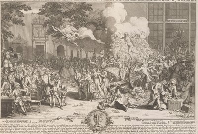 Monument consacré a la postérité en mémoire de la folie incroyable de la XX. année du XVIII. siècle - Bernard Picart