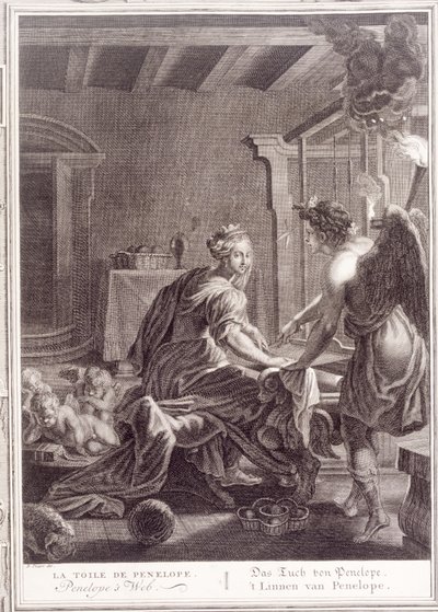Pénélope à son métier, 1731 - Bernard Picart