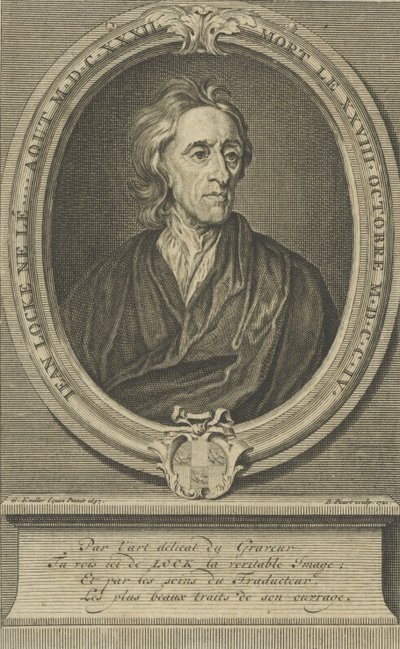 Portrait du médecin et philosophe John Locke 1632-1704, 1721 - Bernard Picart