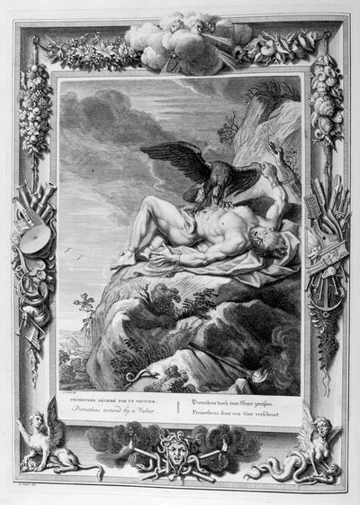 Prométhée torturé par un vautour, 1733 - Bernard Picart