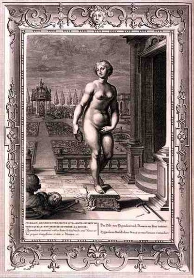 Pygmalion est amoureux d