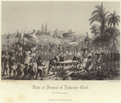 Rites aux funérailles du Chef Ashantee - Bernard Picart