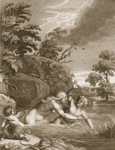 Salmacis et Hermaphrodite Unis en Un Seul Corps, 1731 - Bernard Picart