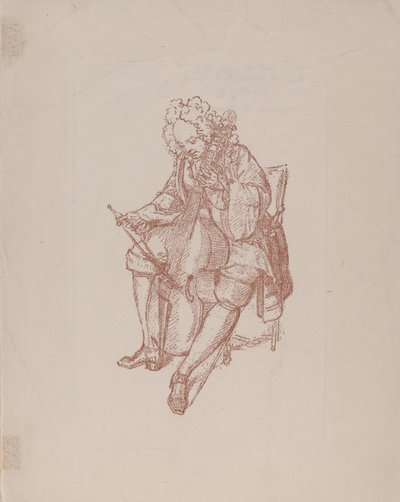 Le joueur de viole de basse, 1707 - Bernard Picart