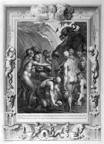 Les Danaïdes condamnées à remplir des vases percés d