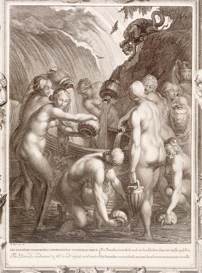 Les Danaïdes condamnées à remplir des vases percés d