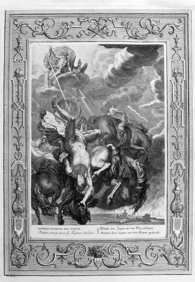 La Chute de Phaéton (gravure) - Bernard Picart