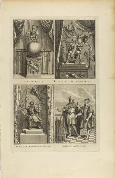 Vitzliputsli/Tlalock ou Tescalipuca/Tescalinpuca/Prêtres Mexicains - Bernard Picart