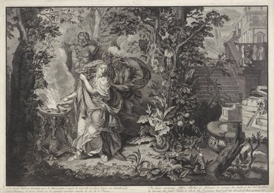 Les Furies encouragent Althaea à brûler le tison de Méléagre - Bernard Picart