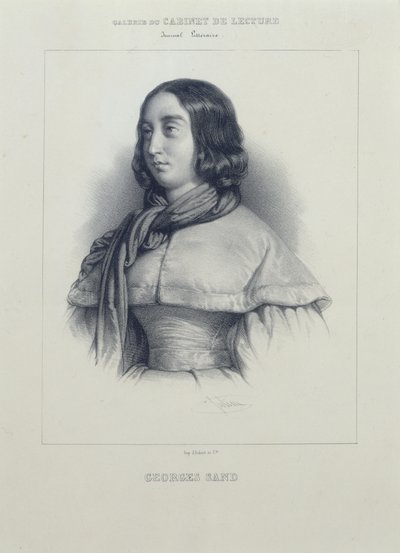 Portrait de George Sand - Bernard Romain Julien