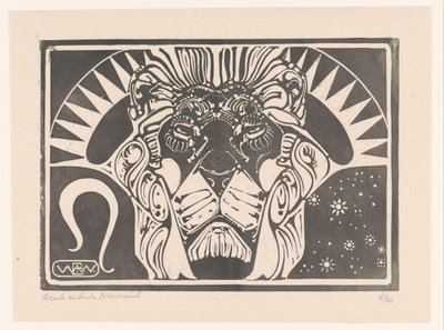 Tête de lion - Bernard Willem Wierink (signed by artist)