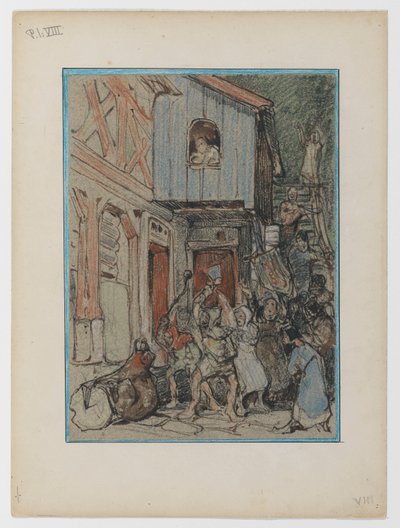 Bruin attaqué par les villageois - Bernard Willem Wierink