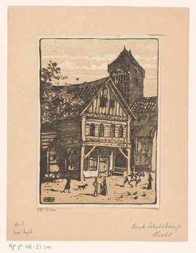 Maison en bois et tour en pierre - Bernard Willem Wierink
