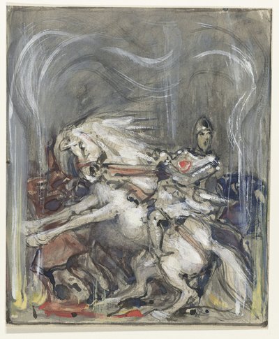 Cavalier sur un cheval cabré - Bernard Willem Wierink