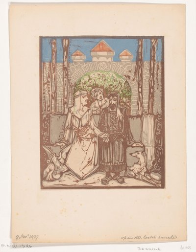 Couple assis - Bernard Willem Wierink