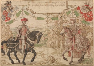 Comte Jan Johann IV de Nassau et sa femme Maria, comtesse de Loon et Heinsberg, vers 1530 - Bernard van Orley