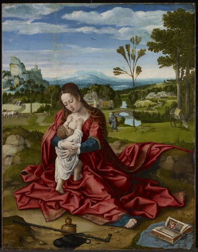 Repos pendant la fuite en Égypte, c.1518 - Bernard van Orley