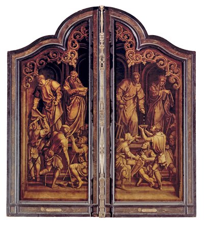 Le Jugement Dernier et les Sept Œuvres de Miséricorde, fermé - Bernard van Orley