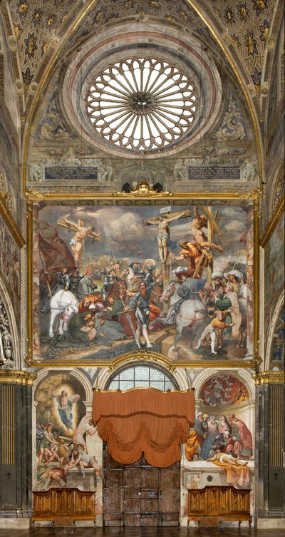 Contrefaçade, IL Pordenone, Crucifixion 1520-21, Déposition 1522, Bernardino Gatti, Résurrection 1529 - Bernardino Gatti