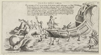 Char de triomphe du district siennois Onda (Triomfwagens pour un festival à Sienne en 1632) - Bernardino Capitelli
