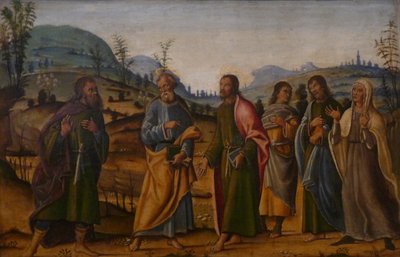 French: Saint Clément retrouve sa famille - Bernardino Fungai