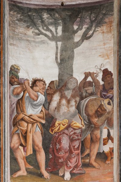 (détail) du Martyre de Sainte Catherine - Bernardino Lanino