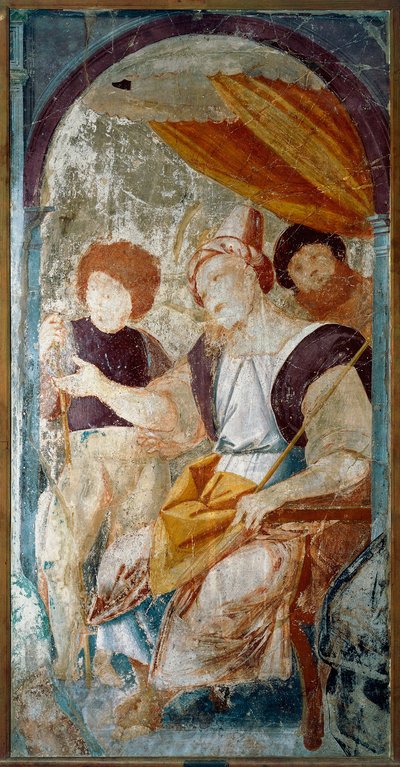 Italie, Varallo, fragment de peinture de La Flagellation - Bernardino Lanino