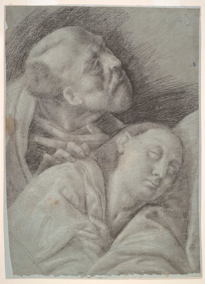Deux apôtres, étude pour La Cène - Bernardino Lanino