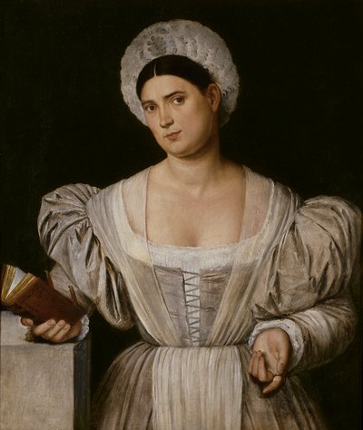 Portrait de femme (Agnese, belle-sœur du peintre ) - Bernardino Licinio