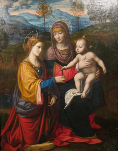 Madone et enfant avec sainte Catherine d
