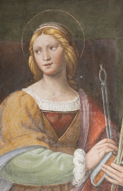 Sainte Apollonie, c.1522-25 (détail) - Bernardino Luini