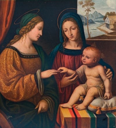 Le Mariage Mystique de Sainte Catherine, vers 1520, 1911 - Bernardino Luini