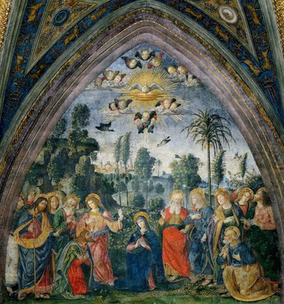 La descente du Saint-Esprit Pentecôte - Bernardino Pinturicchio