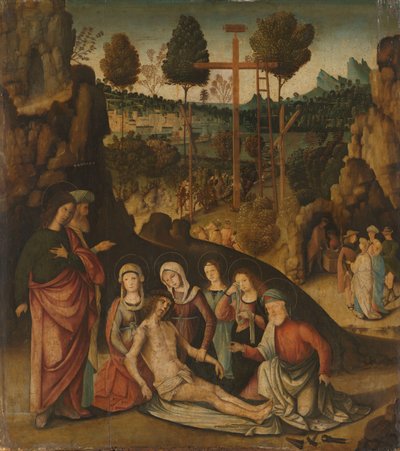 Lamentation du Christ - Bernardino Zaganelli di Bosio (attributed to)